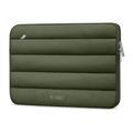 Capa para portátil Tech-Protect Fluffy Plush 15"-16" - Verde Exército