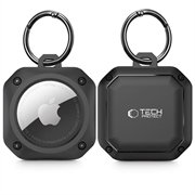 Capa de Silicone com Porta-Chaves Tech-Protect Rough Pro para Apple AirTag - Preto