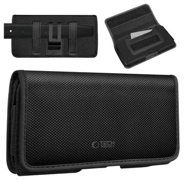 Capa para telemóvel universal Tech-Protect SM90 com bolso para cartão 5.8-6.8" - Preto