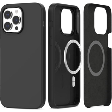 Capa Tech-Protect Silicone MagSafe para iPhone 14 Pro Max (Embalagem aberta - Satisfatório) - Preto