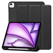 Capa dobrável com três dobras para caneta Tech-Protect SmartCase para iPad Air 13 2024/2025 - Preto