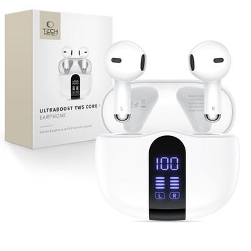 Auscultadores sem fios Tech-Protect UltraBoost TWS Core G2 com ecrã LED