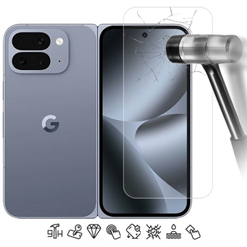 Protetor de ecrã de vidro temperado para Google Pixel 10 Pro Fold - 9H - Case Friendly - Transparente