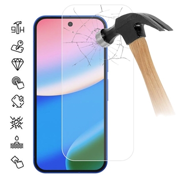 Protetor de ecrã de vidro temperado para Google Pixel 10a - 9H - Case Friendly - Transparente