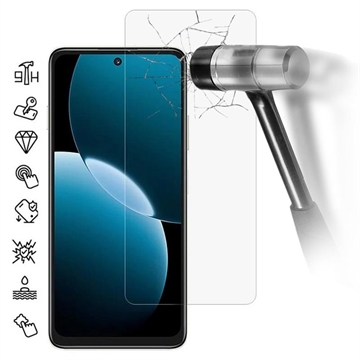 Protetor de ecrã de vidro temperado para Huawei Enjoy 80 - 9H - Case Friendly - Transparente