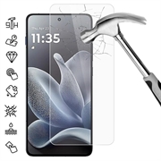 Protetor de ecrã de vidro temperado para Motorola Edge 70 - 9H - Case Friendly - Transparente