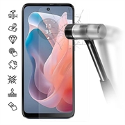 Protetor Ecrã em Vidro Temperado para Motorola Moto G Play (2024) - 9H - Case Friendly  - Transparente