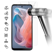 Protetor Ecrã em Vidro Temperado para Motorola Moto G04 - 9H - Case Friendly  - Transparente