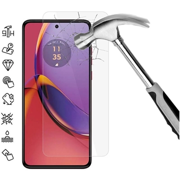 Protetor Ecrã em Vidro Temperado para Motorola Moto G84 - 9H - Case Friendly - Transparente