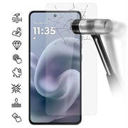 Protetor de ecrã de vidro temperado para Motorola Moto G86 Power - 9H - Case Friendly - Transparente