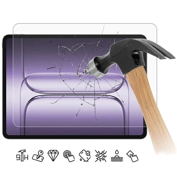 Protetor de ecrã de vidro temperado para OnePlus Pad 2 Pro - 9H - Case Friendly - Transparente