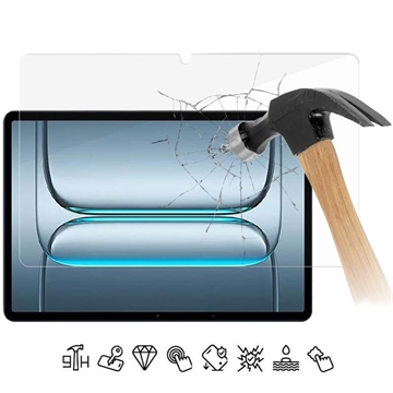Protetor de ecrã de vidro temperado para OnePlus Pad Lite - 9H - Case Friendly - Transparente