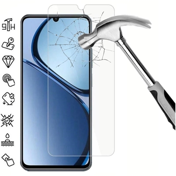 Protetor Ecrã em Vidro Temperado para Realme C63 - 9H - Case Friendly  - Transparente
