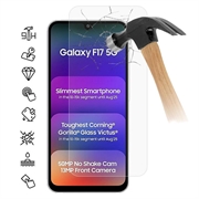 Protetor de ecrã de vidro temperado para Samsung Galaxy F17 - 9H - Case Friendly - Transparente