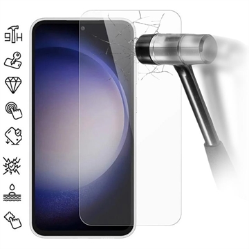 Protetor Ecrã em Vidro Temperado para - 9H - Samsung Galaxy S23 FE - Case Friendly - Transparente