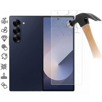 Protetor de ecrã de vidro temperado para Samsung Galaxy Z Fold7 - 9H - Case Friendly - Transparente