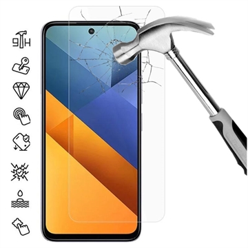 Protector de Ecrã para Xiaomi Poco M6 4G - Case Friendly - Transparente