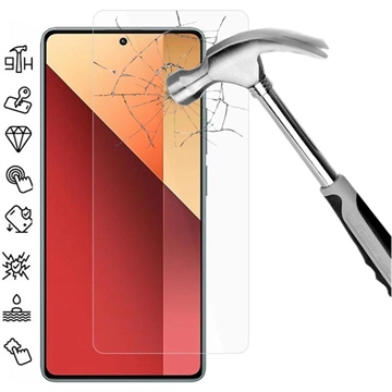 Protetor Ecrã em Vidro Temperado para Xiaomi Redmi Note 13 Pro 4G/Poco M6 Pro - Case Friendly - Transparente