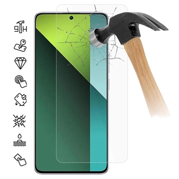 Protetor Ecrã em Vidro Temperado para Xiaomi Redmi Note 13 Pro - 9H - Case Friendly  - Transparente