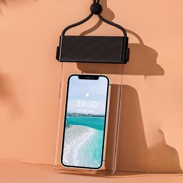 Estojo universal híbrido texturado à prova de água - 7.5" - Preto