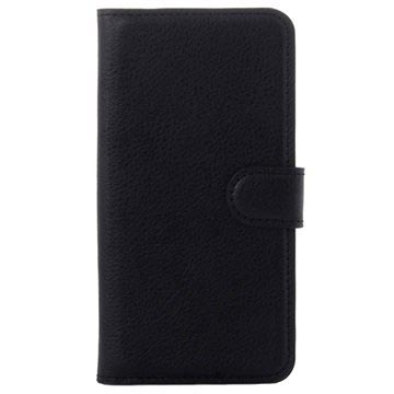 Bolsa Tipo Carteira Texturizada para Samsung Galaxy S6 - Preto