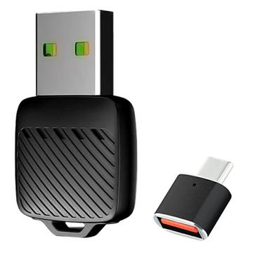 Adaptador USB minúsculo sem fios para CarPlay e Android Auto