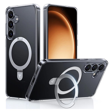 Capa MagSafe para Samsung Galaxy S25 Torras Guardian Ostand - Transparente