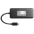 Hub USB 3.1 Gen 2 com Leitor de Cartões Transcend HUB5C - USB-C - Preto