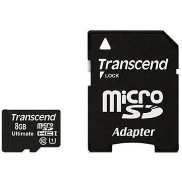 Cartão de Memória MicroSDHC Transcend TS8GUSDHC10U1 Ultimate 600x - 8GB
