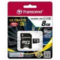 Cartão de Memória MicroSDHC Transcend TS8GUSDHC10U1 Ultimate 600x