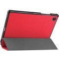 Bolsa Fólio Tri-Fold para Samsung Galaxy Tab A8 10.5 (2021) - Vermelho