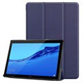 Bolsa Fólio Tri-Fold para Huawei MediaPad T5 10 - Azul Escuro