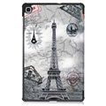 Bolsa Fólio Tri-Fold para Samsung Galaxy Tab S6 Lite 2020/2022 - Torre Eiffel