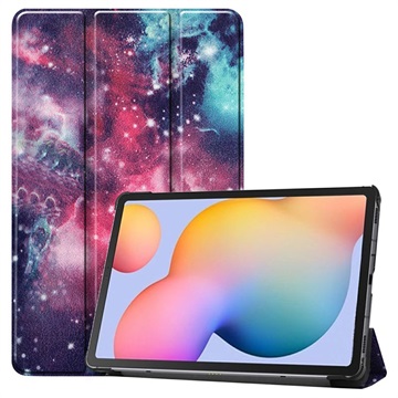 Bolsa Fólio Tri-Fold para Samsung Galaxy Tab S6 Lite 2020/2022 - Galáxia