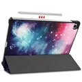 Bolsa Fólio Tri-Fold para Samsung Galaxy Tab S6 Lite 2020/2022 - Galáxia