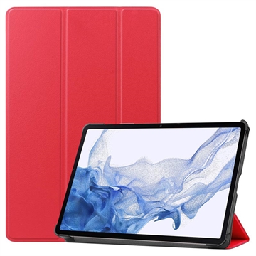 Bolsa Fólio Inteligente Tri-Fold para Samsung Galaxy Tab S9 - Vermelho