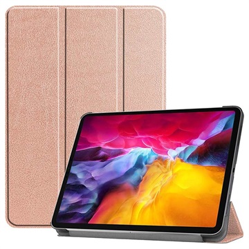 Folio Case Inteligente Tri-Fold para iPad Pro 11 (2021) - Cor-de-Rosa Dourado