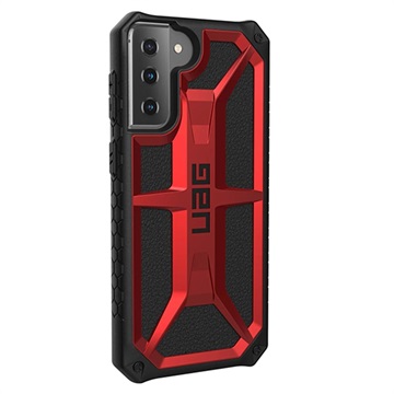 Capa Híbrida UAG Monarch Series para Samsung Galaxy S21+ 5G - Carmesim / Preto