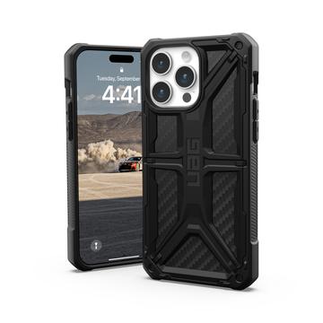 Capa Híbrida UAG Monarch Series para iPhone 15 Pro Max - Fibra de carbono
