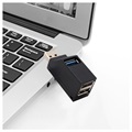 Hub Divisor USB 3.0 1x3 - 1x USB 3.0, 2x USB 2.0 - Preto