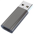 Conversor USB-A / USB-C / Adaptador OTG XQ-ZH0011 - USB 3.0 - Preto