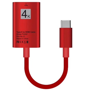Adaptador USB Tipo-C para HDMI TH002 - 4K - 15cm