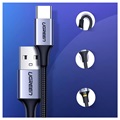 Cabo USB-C Quick Charge 3.0 Ugreen - 3A, 1m - Cinzento