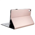 Bolsa Ultra Fina com Teclado Bluetooth para Lenovo Tab P11 - Cor-de-Rosa Dourado