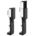 Suporte de Telefone Ajustável Universal para Viagens de Avião - 5.5-9.5 cm - Preto