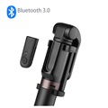 Selfie Stick Bluetooth Universal 3 em 1 com Tripé - Preto