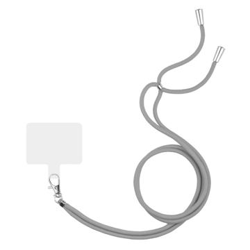 Cordão Universal com Patch para Smartphone - Cinzento