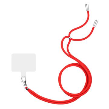 Cordão Universal com Patch para Smartphone - Vermelho