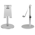 Suporte Universal de Mesa para Smartphone e Tablet - Prateado