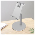 Suporte Universal de Mesa para Smartphone e Tablet - Prateado